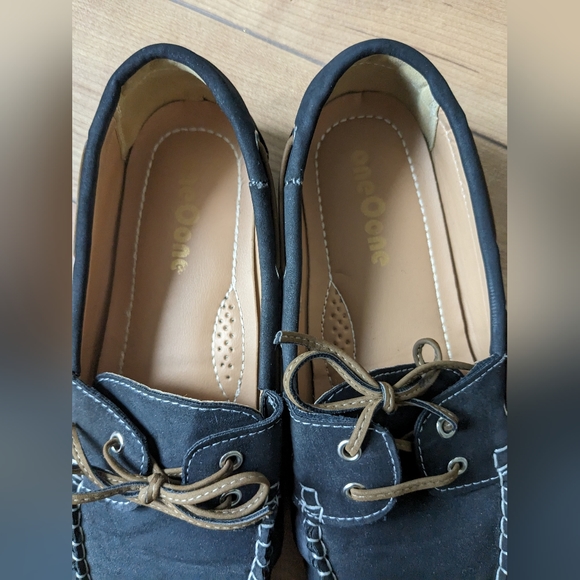 One O One Boat Shoes Navy Blue US 7.5 - Picture 5 of 6